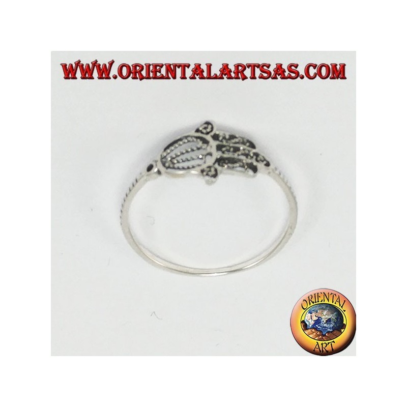 Anello in argento la Mano di Miriam o Mano di Fatima,  Hamsa o Khamsa