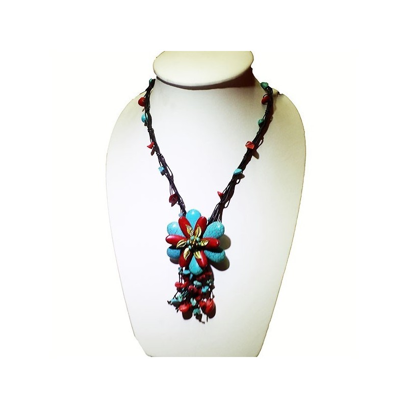 fiore turchese corallo