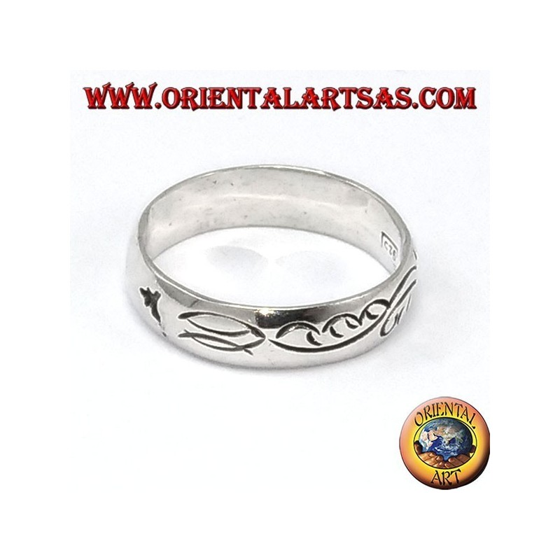 Silberring mit Gravur