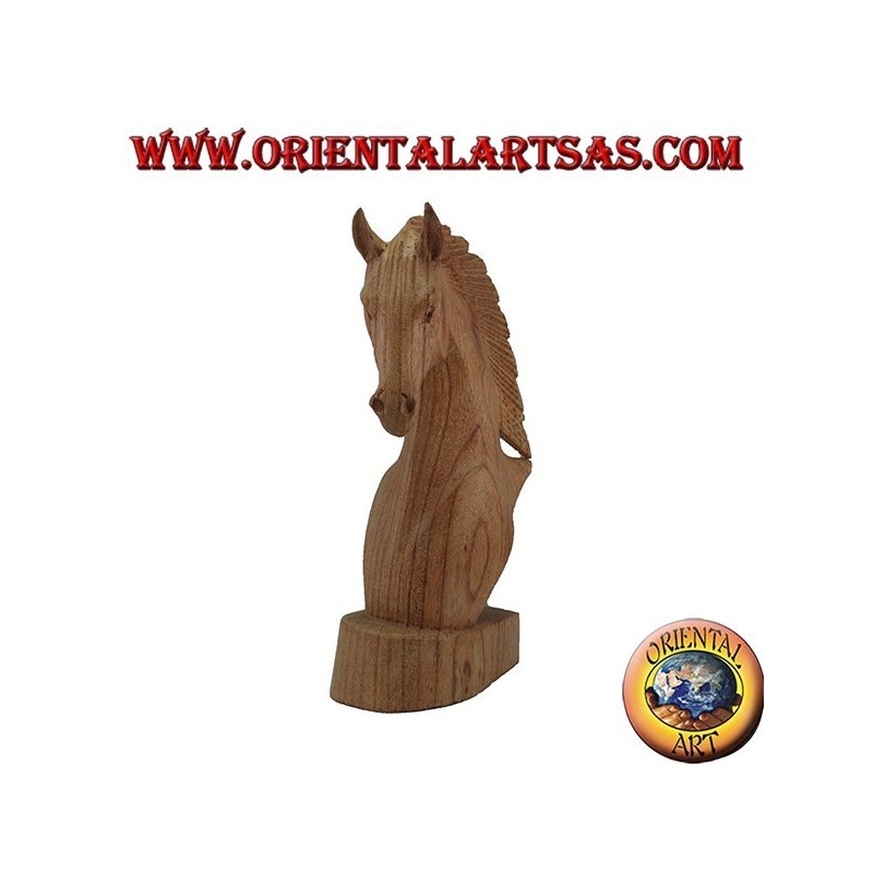 Tête de cheval en pin américain 20 cm