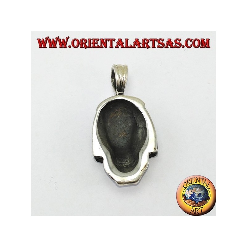 Colgante de plata en forma de calavera