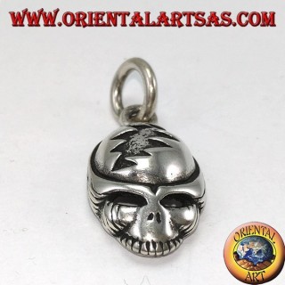 Anhänger aus 925er Silber mit Alienschädel