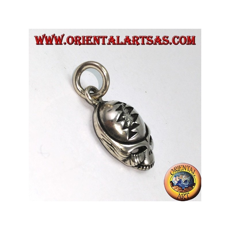 Pendant in 925 silver with alien skull