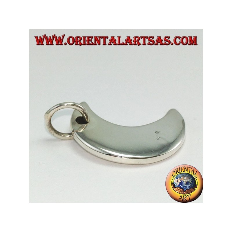 Pendentif en argent, lune simple