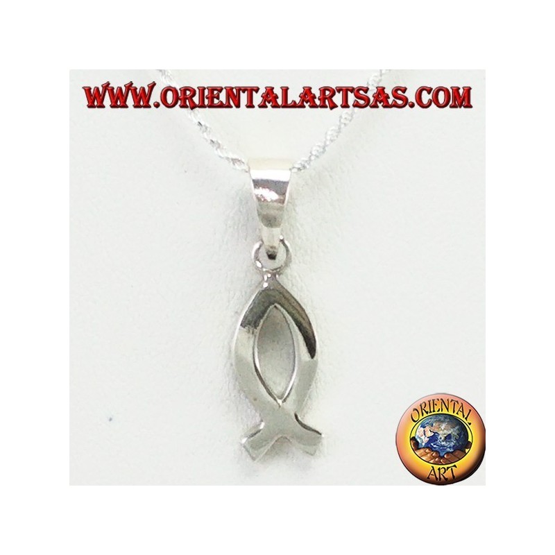 Pendentif en argent Ichthys symbole du christianisme