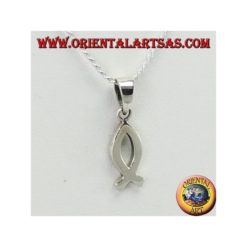 Pendentif en argent Ichthys symbole du christianisme