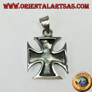 Silberner Anhänger Kreuz der Templer