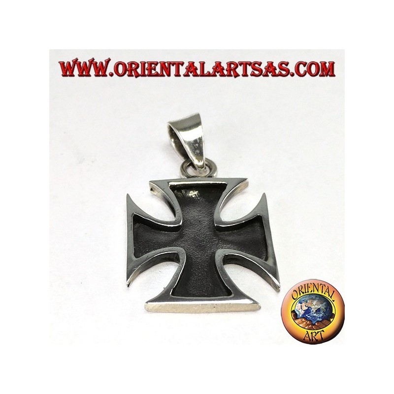 Pendentif en argent Croix des Templiers