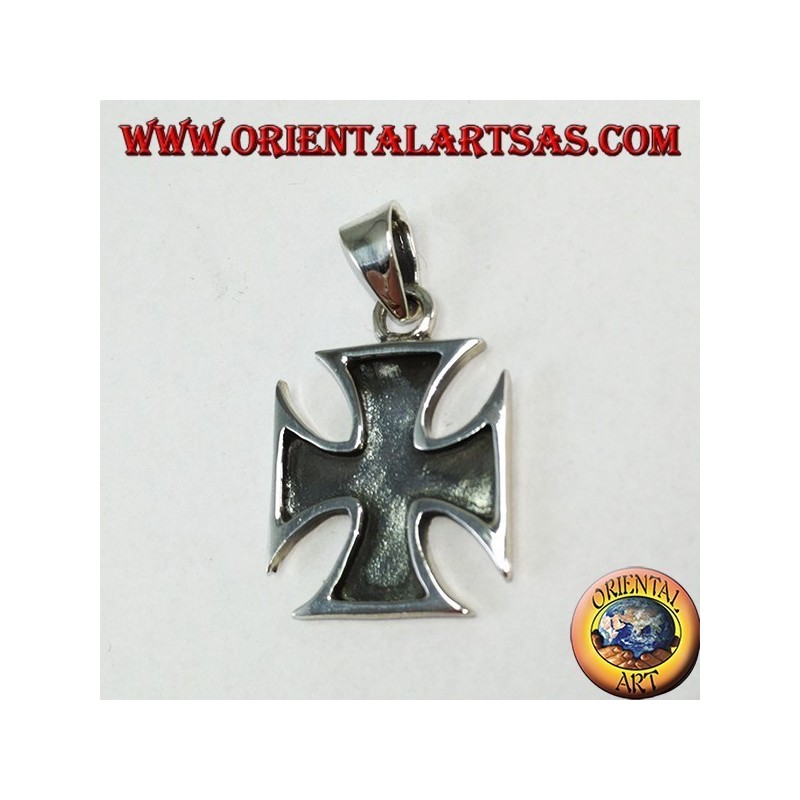 Silberner Anhänger Kreuz der Templer