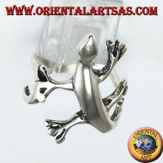 Gecko gecko anillo en plata