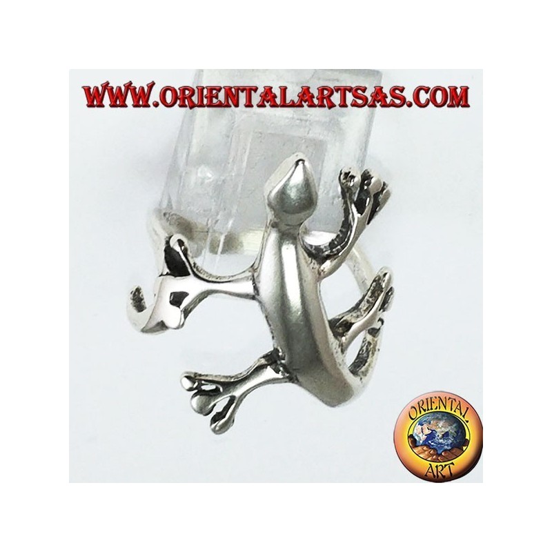 Gecko gecko anillo en plata