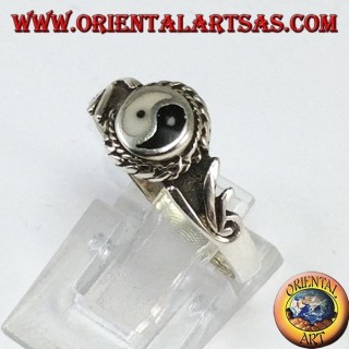 Bague en argent Tao yin-yang (petit)