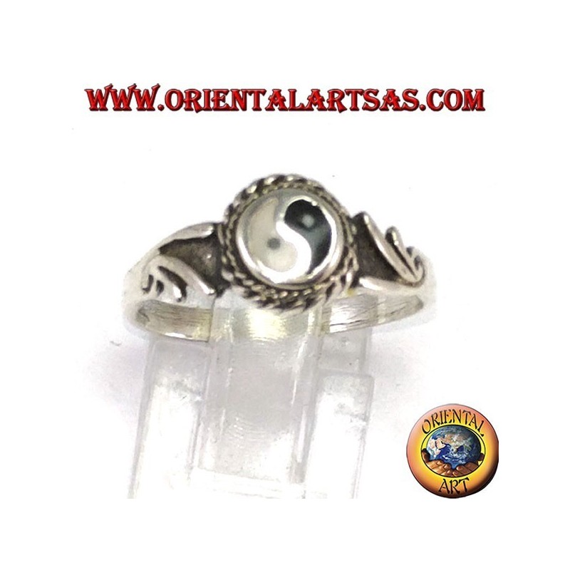 Tao yin-yang silver ring (Small)