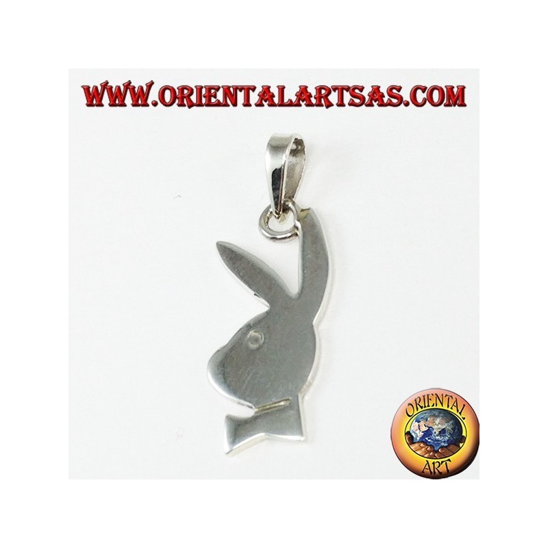 Colgante playboy de plata playboy (pequeño)