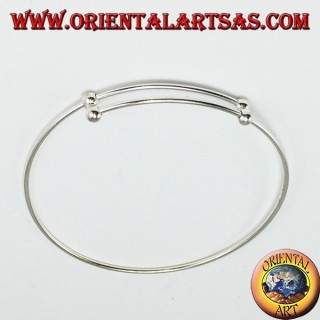 Bracelet rigide en argent 925, pour ajouter des pendentifs