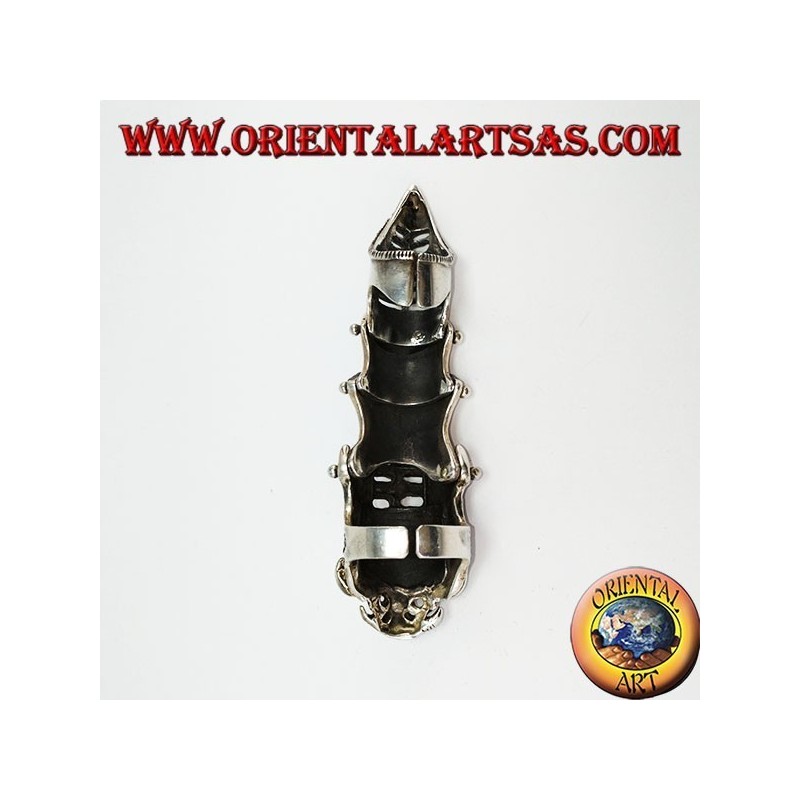 Mittelalterliche Rüstung Ring aus massivem Silber