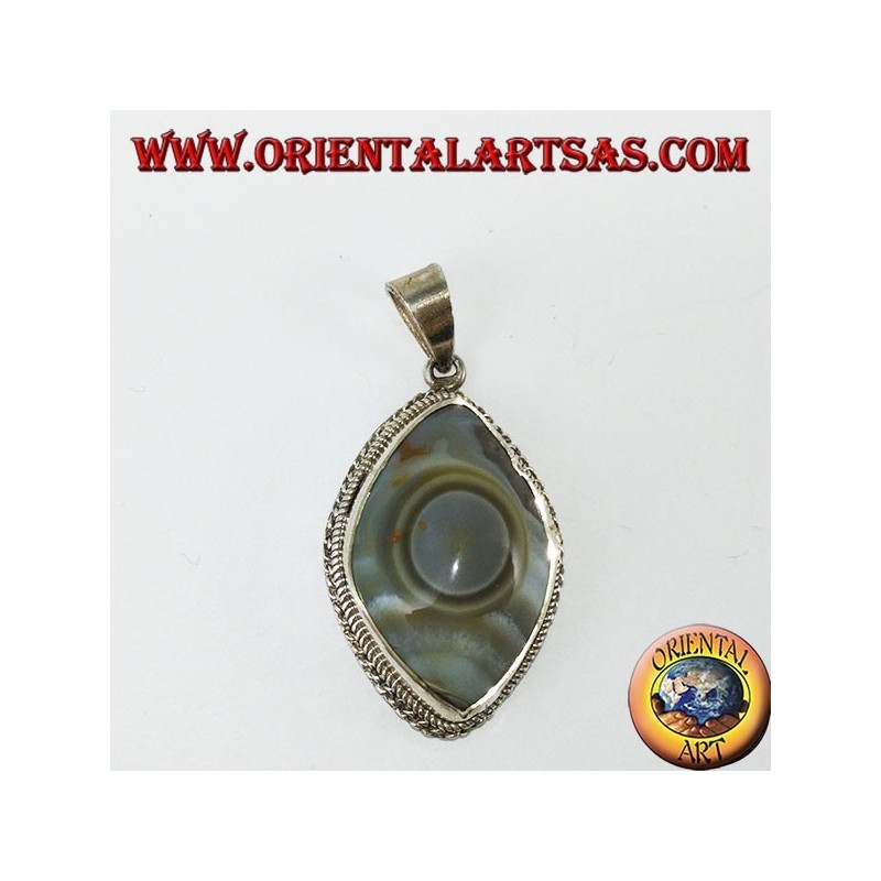 Ciondolo in argento occhio di Shiva