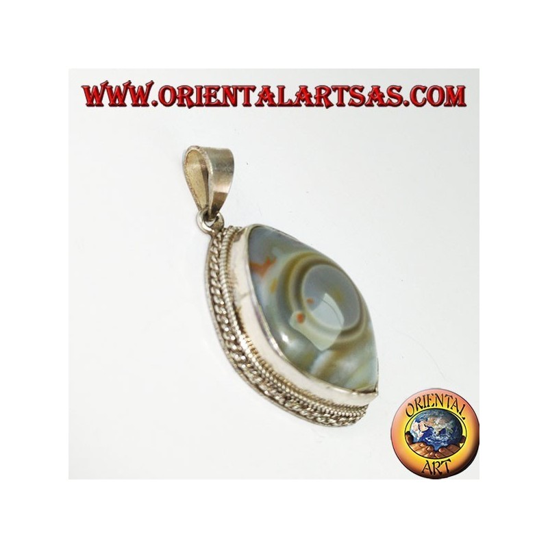 Ciondolo in argento occhio di Shiva