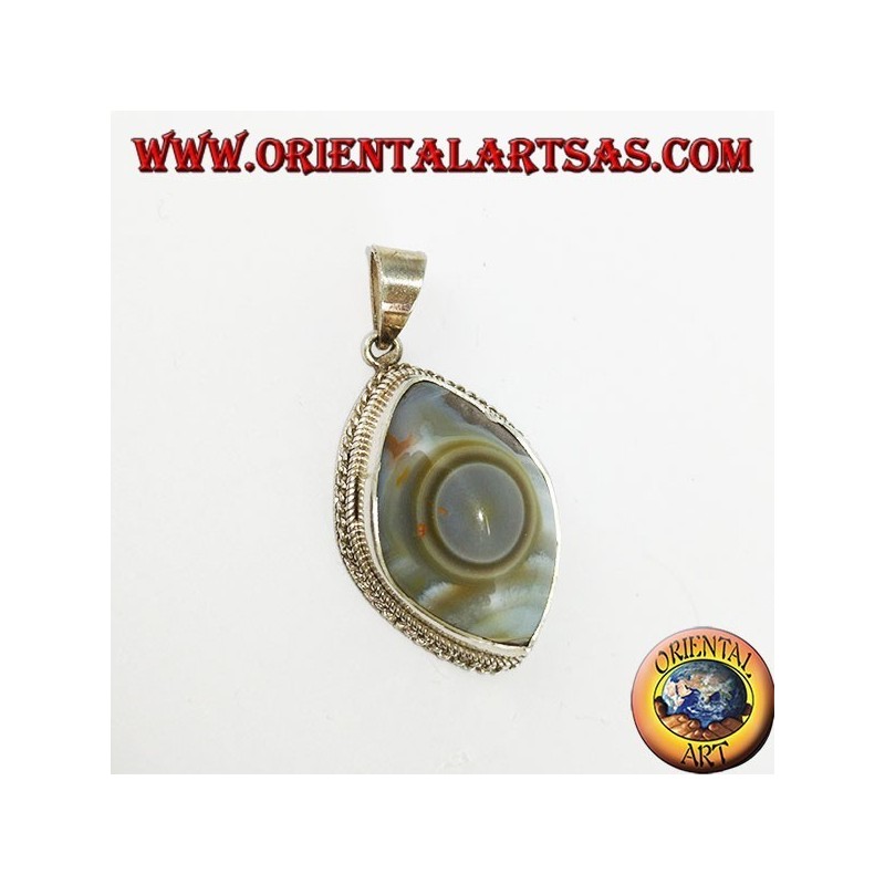 Ciondolo in argento occhio di Shiva