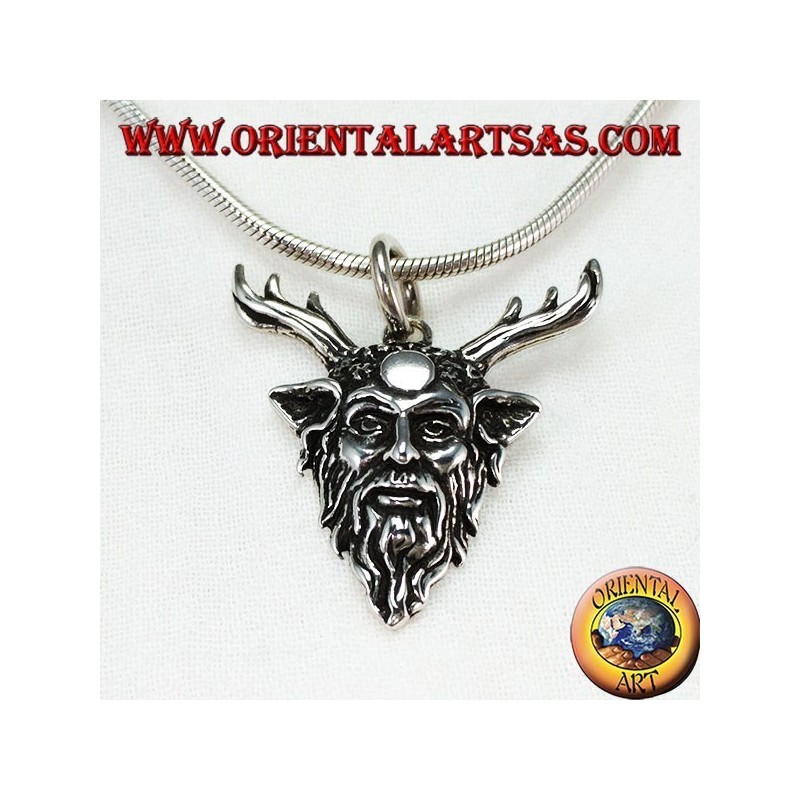 Ciondolo in argento Cernunnos simbolo di forza