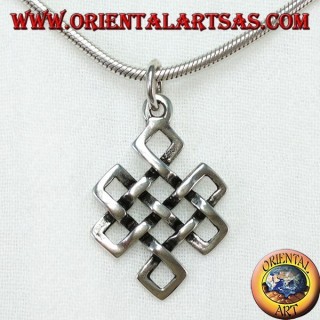 Pendentif en argent Shrivatsa symbole auspicieux