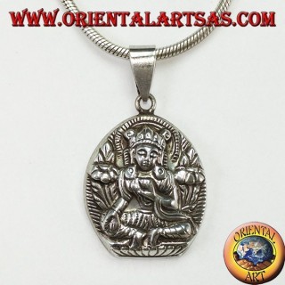 Silver pendant Parvati wife of Shiva