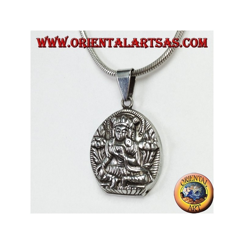 Ciondolo in argento Parvati consorte di Shiva