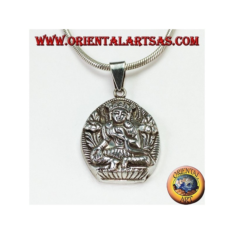 Colgante de plata Parvati esposa de Shiva
