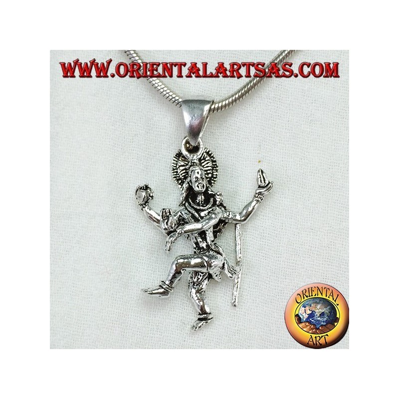 Shiva pendant in silver