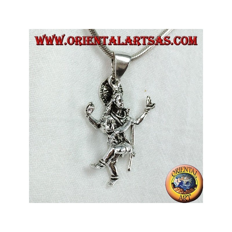 Shiva Anhänger in Silber 
