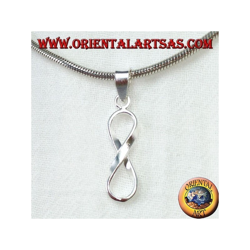 Colgante de plata, símbolo del infinito