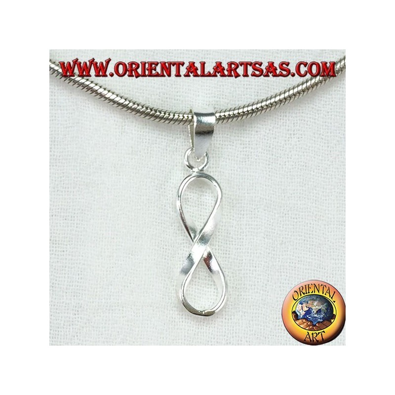 Colgante de plata, símbolo del infinito
