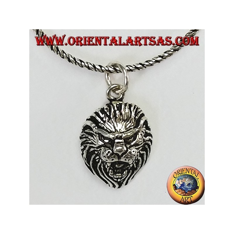 Ciondolo in argento 925‰ testa di leone
