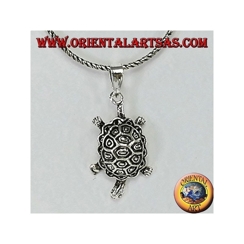 Ciondolo in argento  tartaruga di terra 