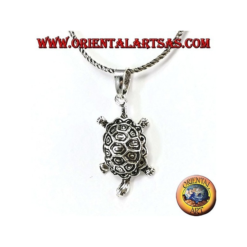 Ciondolo in argento  tartaruga di terra 