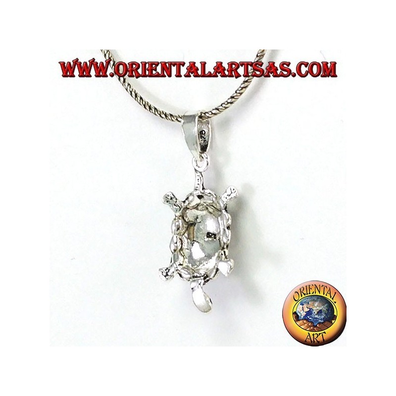 Pendentif en écaille de tortue d'argent