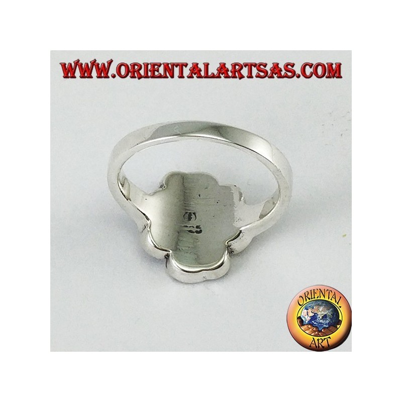 Anello in argento con il nodo di san Giovanni o nodo di Bowen