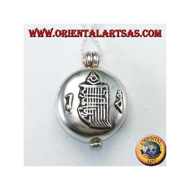 Gao Kalachakra Doppio Dorje Turchese Argento 925 - Nepal | Oriental Art