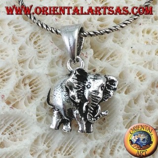Anhänger in Silber der Elefant Dickhäuter