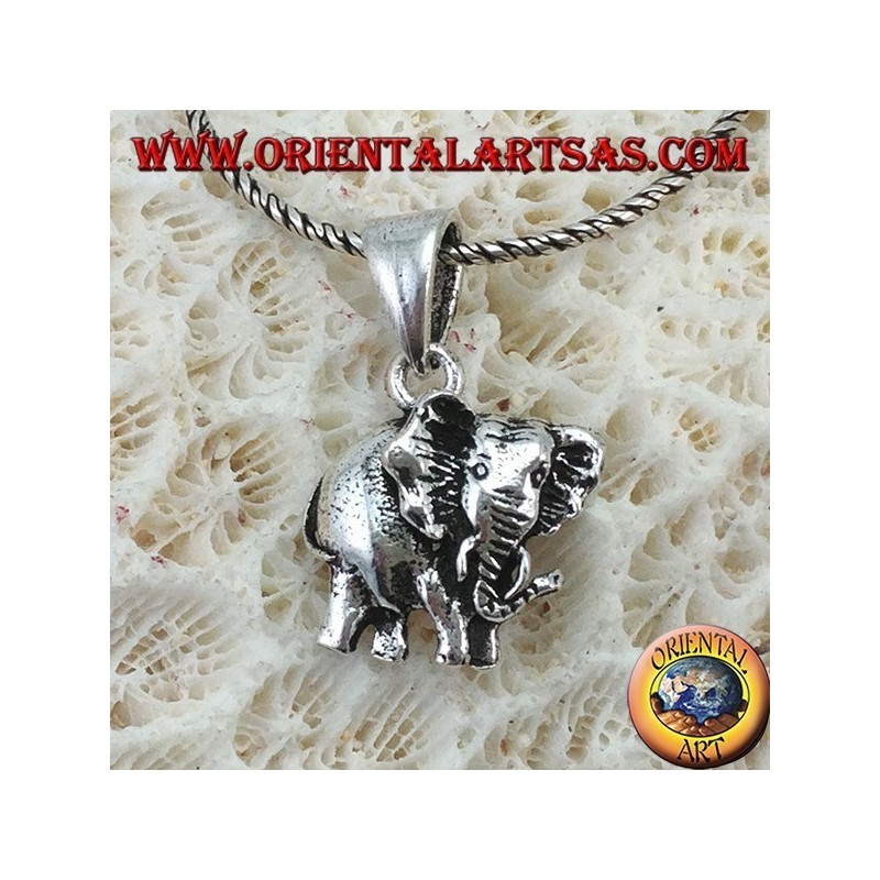 Colgante en plata el elefante pachyderm