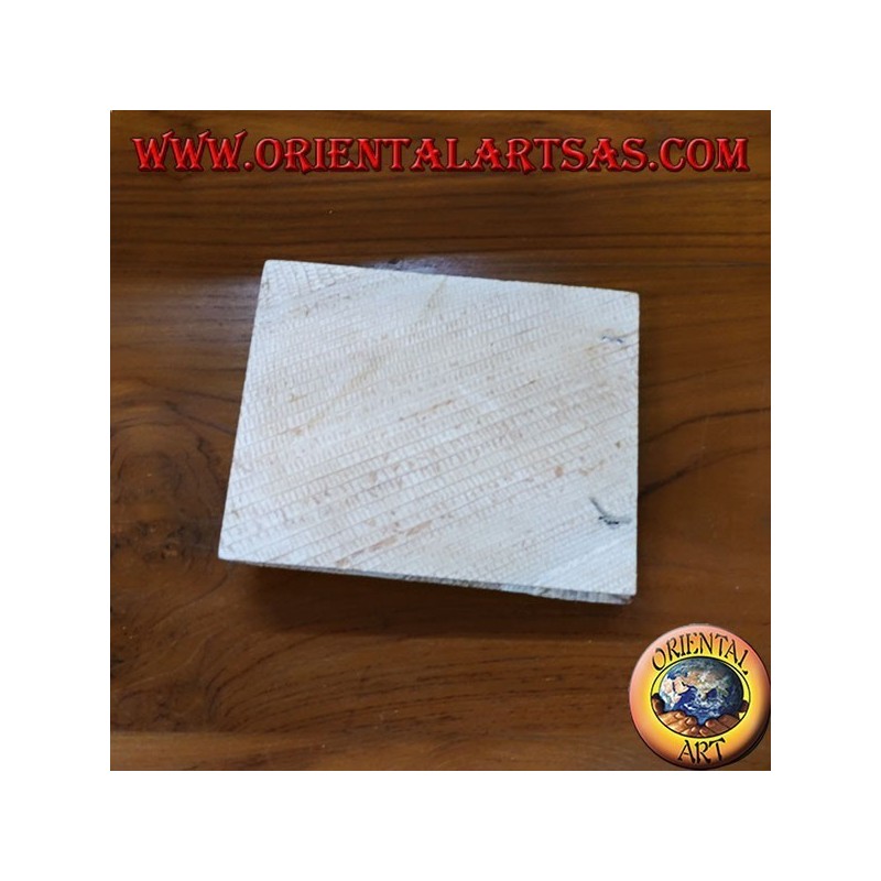 Cuaderno en papel de arroz con cubierta cuadrada de corteza (mediana)