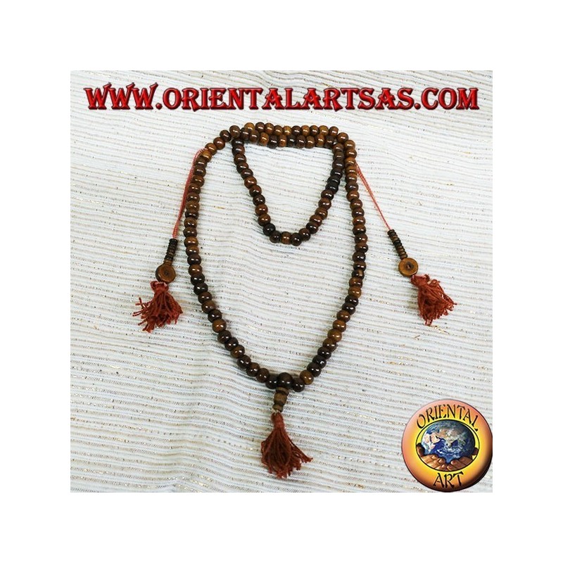 Mala Buddhist Rosary for Mediation 108 Granos en pulido hueso de yak.