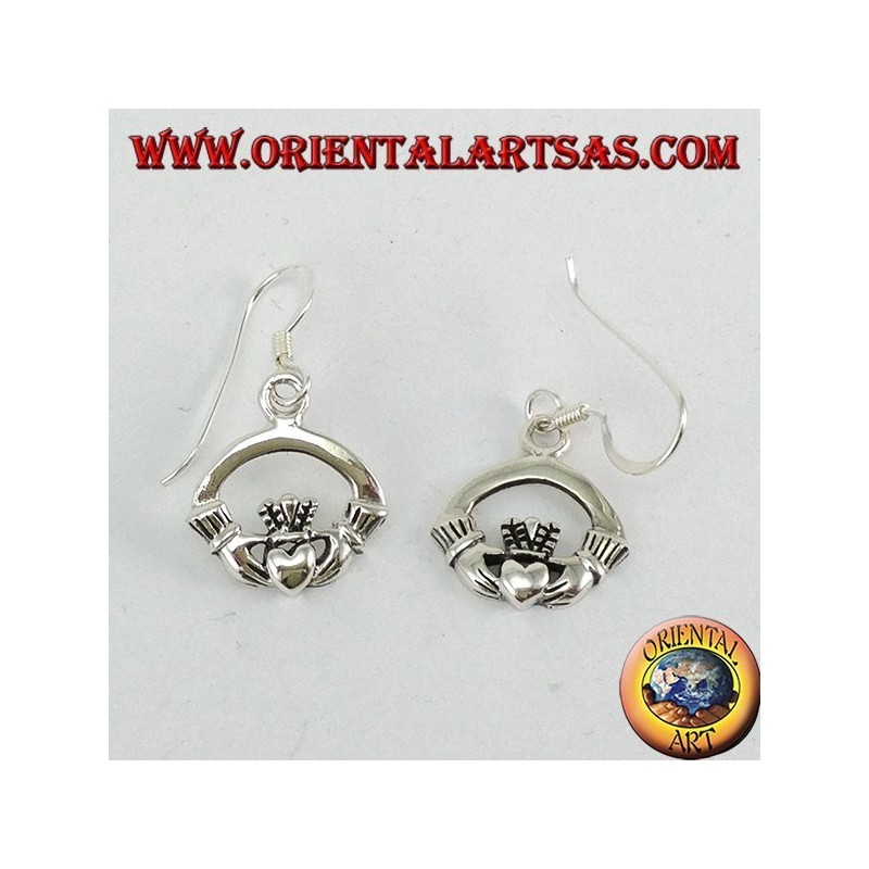 Claddagh Celtic silver earring