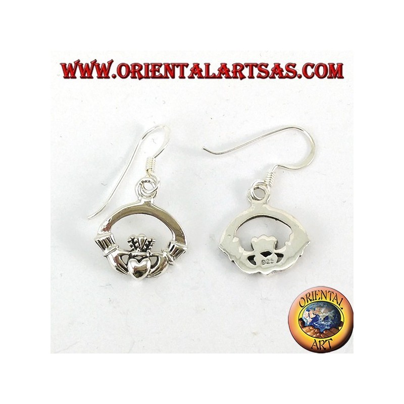 Claddagh Celtic silver earring