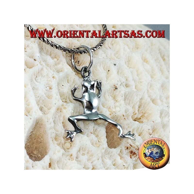 Pendentif grenouille en argent