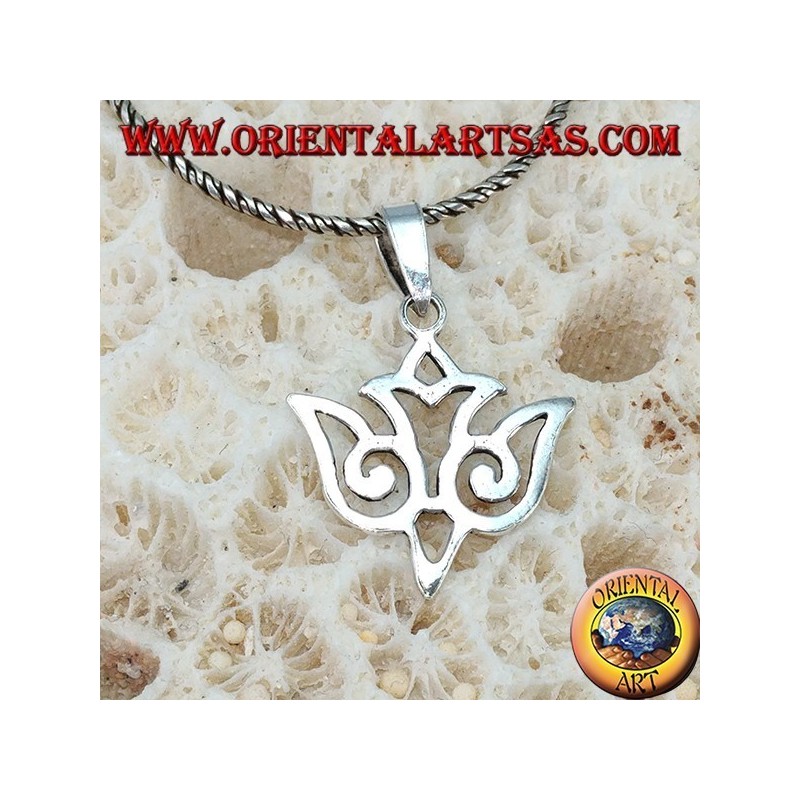 Silber Anhänger Taube Maori durchbohrt