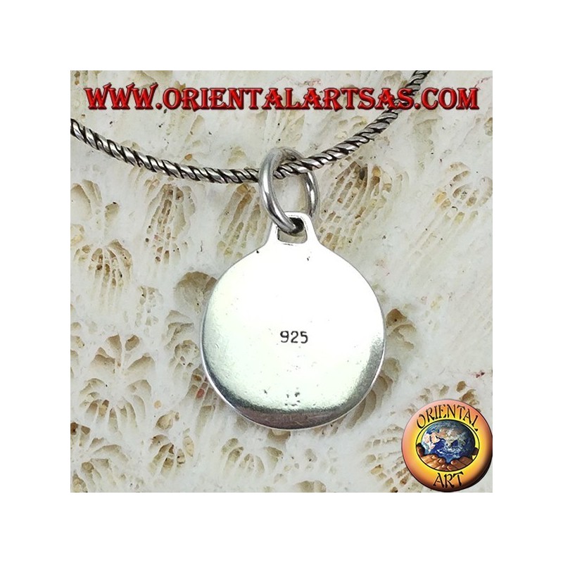 Medalla de plata colgante de San Cristóbal