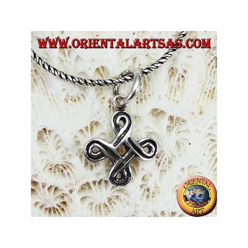 Pendant in silver Saint John's knot