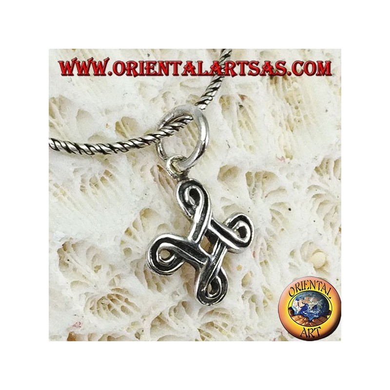 Pendentif en argent Saint John's noeud