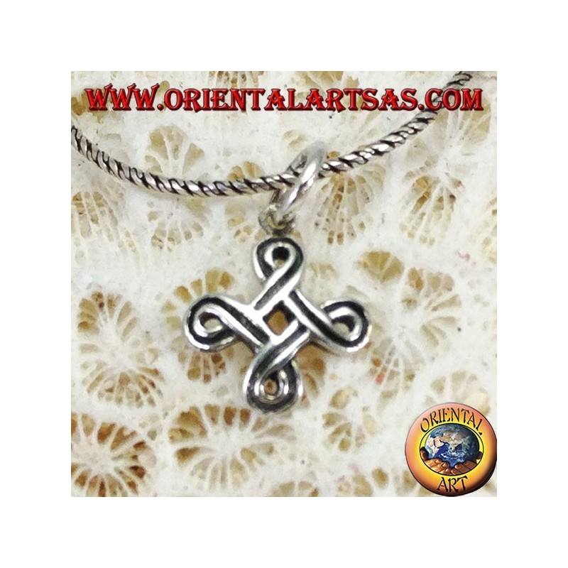 Pendant in silver Saint John's knot